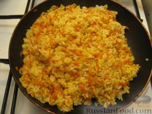 Рис с морковкой